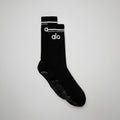 Women's Throwback Barre Sock - Black/White