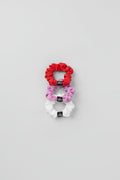 Fresh Mini Scrunchie 3-Pack - Bright Red/Candy Heart Pink/White