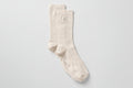 Unisex Half-Crew Understated Sock - Bone