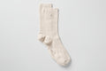 Unisex Half-Crew Understated Sock - Bone