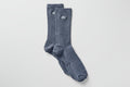 Unisex Half-Crew Understated Sock - Bluestone