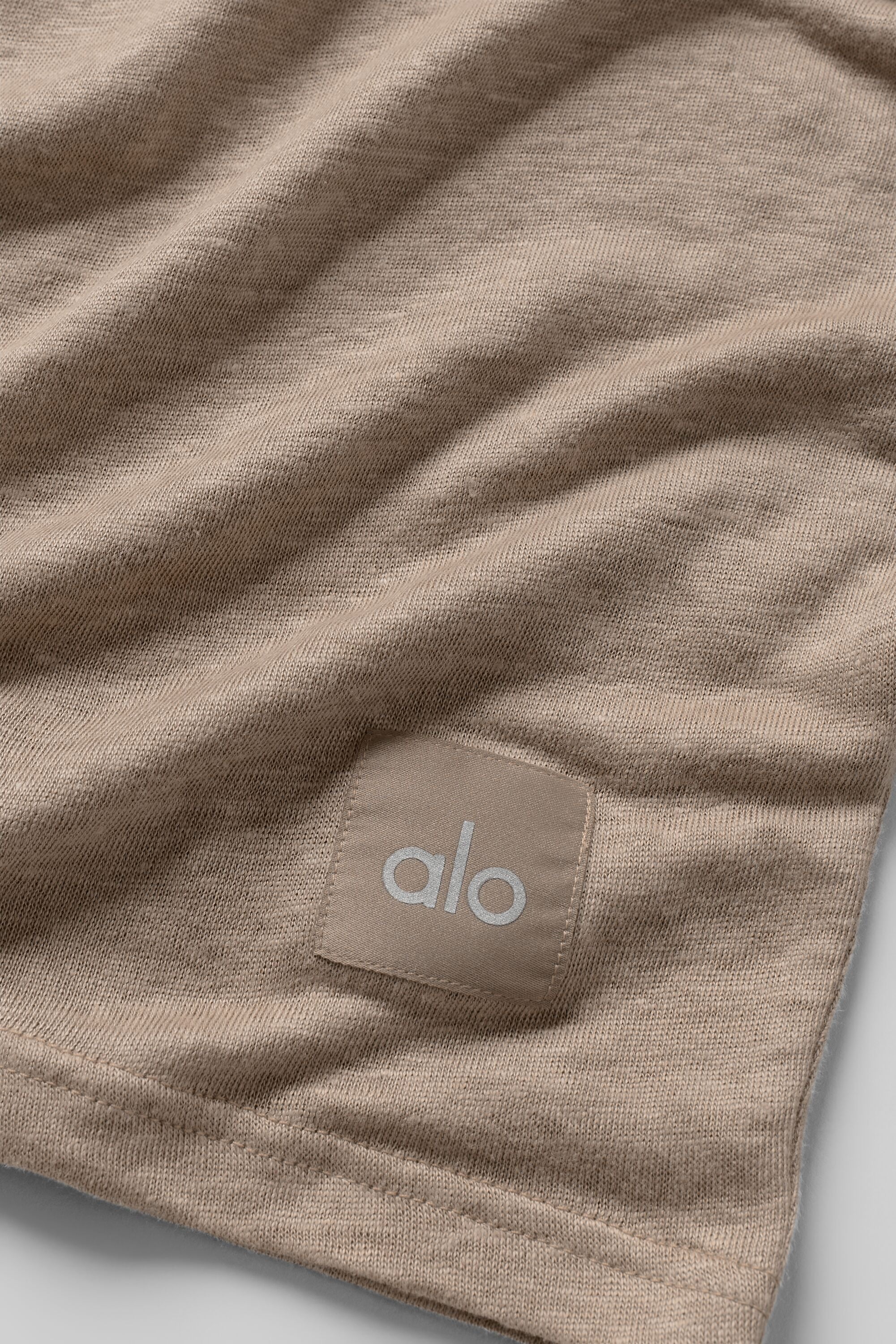 Linen Jersey Coastal Short Sleeve Tee - Gravel