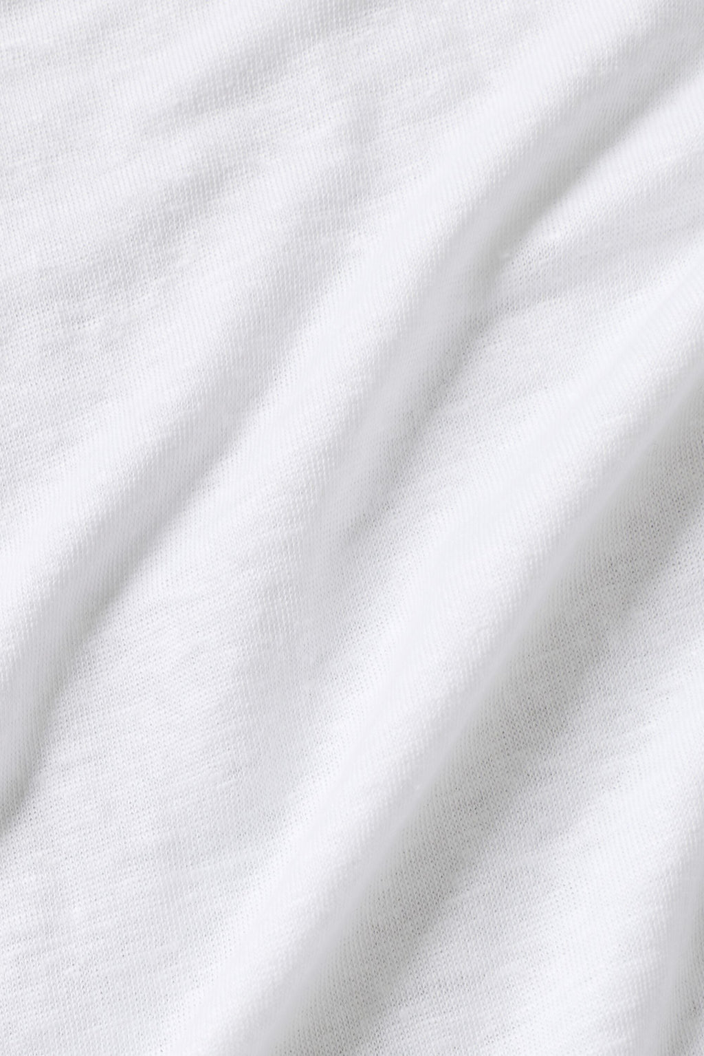 Linen Jersey Coastal Long Sleeve Button Up - White