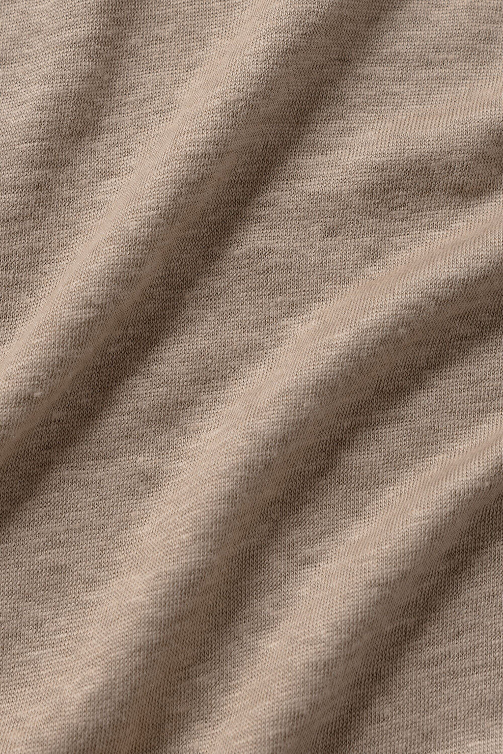 Linen Jersey Coastal Long Sleeve Pullover - Gravel