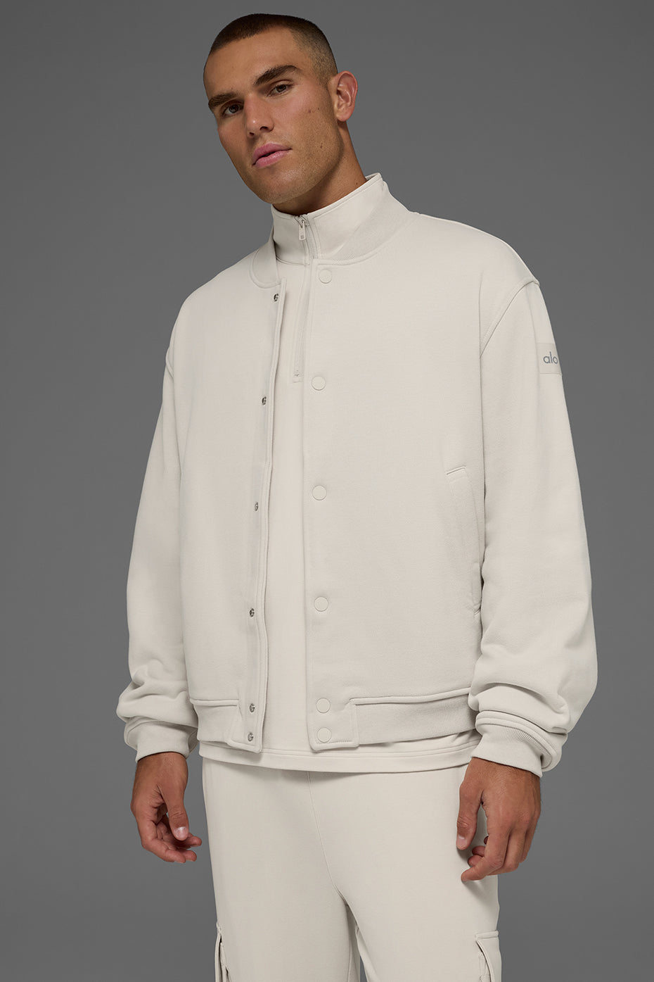 Renown Varsity Jacket - Bone