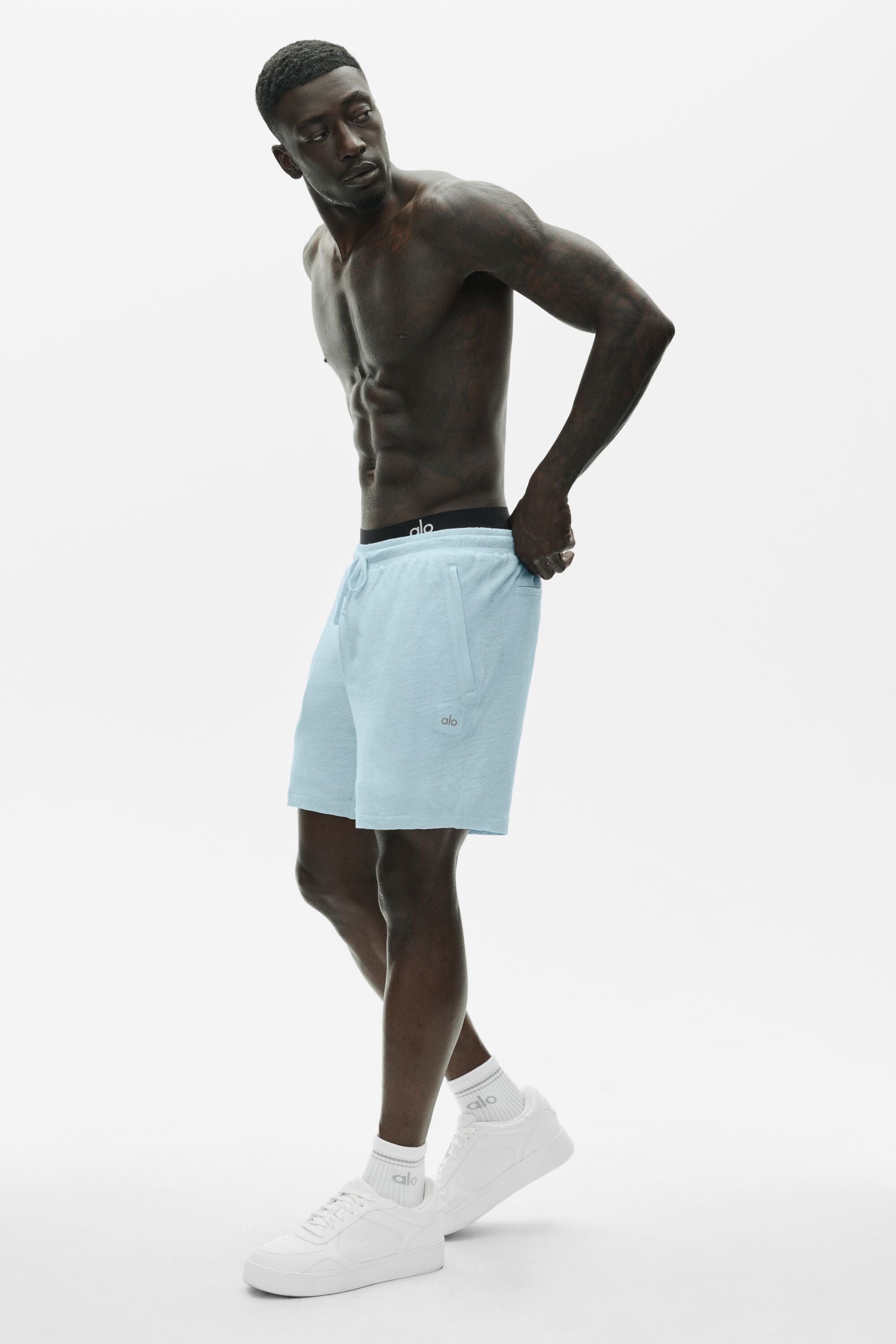 7" Linen Jersey Coastal Short - Seaside Blue