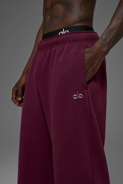 Accolade Straight Leg Sweatpant - Burgundy