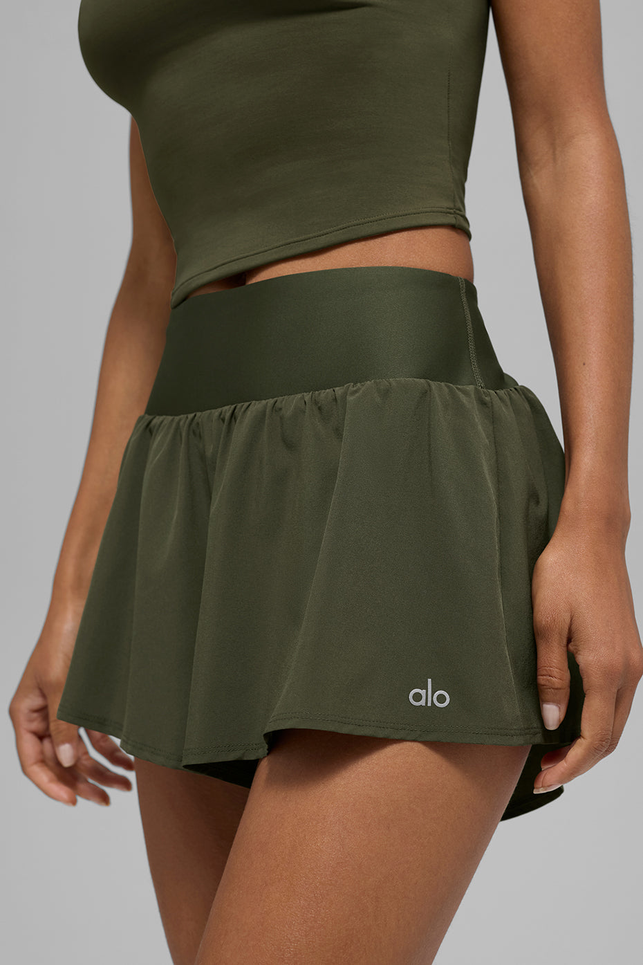 Victory Running Short - Green Olive